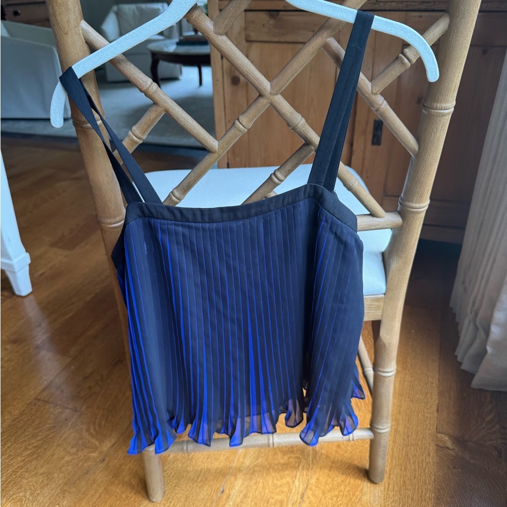 Waverly Grey Blue Ribbed Sleeveless Camisole